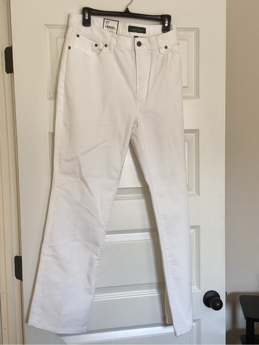 Ralph Lauren White   Classic strait jeans